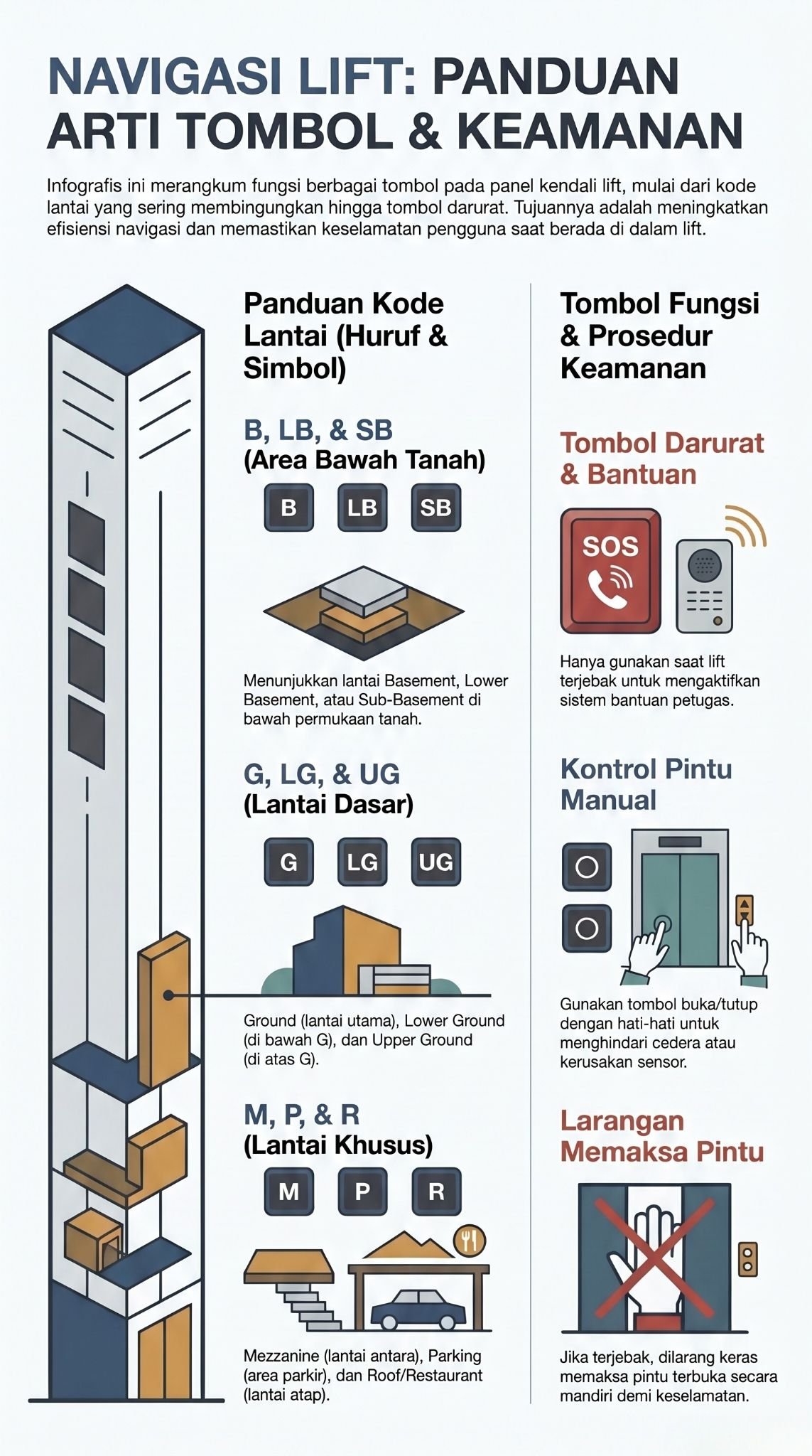 infografis tombol lift
